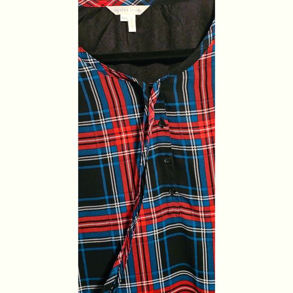 Draper James Red and Green Plaid Dress – Size XXL – Holiday Bow & Ruffle Detail - Picture 5 of 7